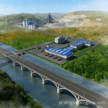 Linha de produção de areia calcária 80-120 TPH